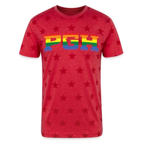 pgh_pride - Unisex Adult Star Printed T-Shirt