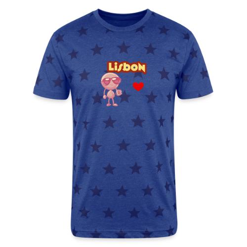 Smoon City_Lisbon - Unisex Adult Star Printed T-Shirt