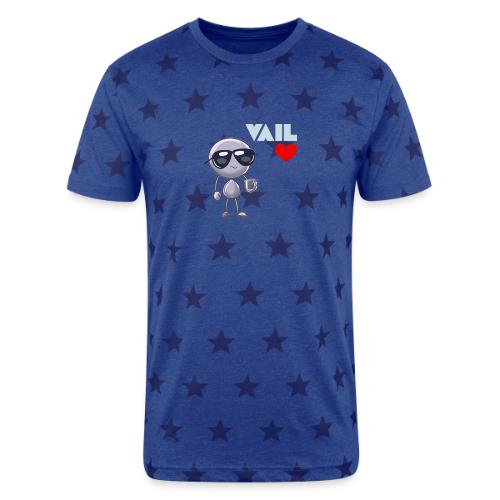 Smoon City_Vail - Unisex Adult Star Printed T-Shirt