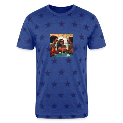 Mrs. S' GGG Retreat_Sisters Sipping Sangrias - Unisex Adult Star Printed T-Shirt