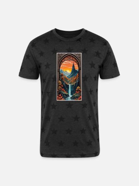 Fantastic Journey - Unisex Adult Star Printed T-Shirt -