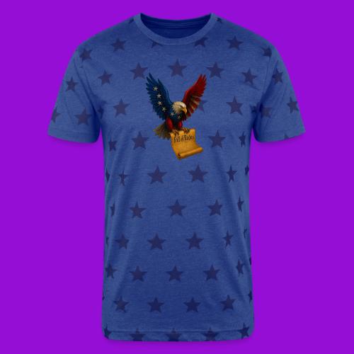 Bill of Rights Bald Eagle - Unisex Adult Star Printed T-Shirt