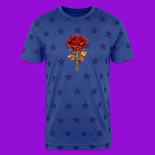 Golden Rose - Unisex Adult Star Printed T-Shirt