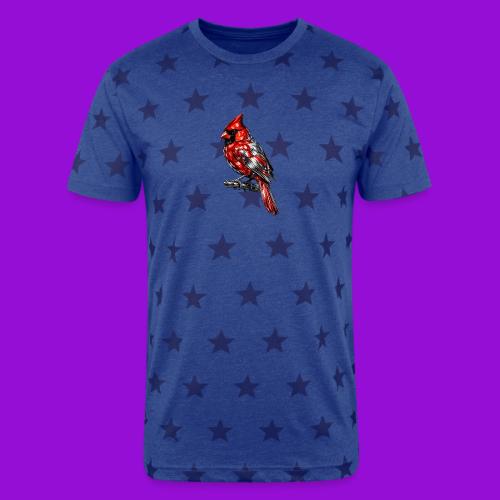 Silver Cardinal - Unisex Adult Star Printed T-Shirt