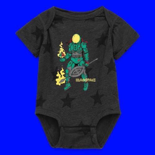 Afronaut - Baby 5 Star Print One Piece