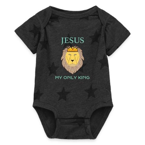 Jesus My Only King Shirt – Lion of Judah - Baby 5 Star Print One Piece
