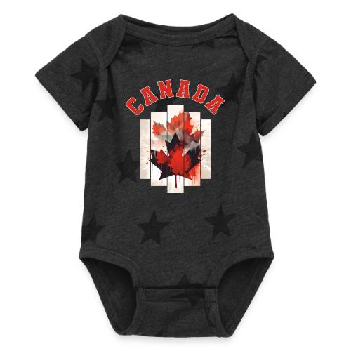 Heart of Canada Art - Baby 5 Star Print One Piece