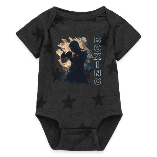Boxing Ready - Baby 5 Star Print One Piece
