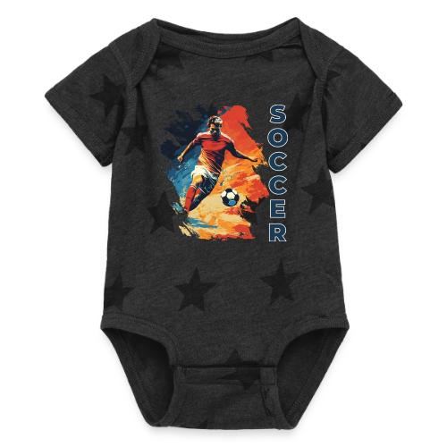 Soccer Action Pulse - Baby 5 Star Print One Piece