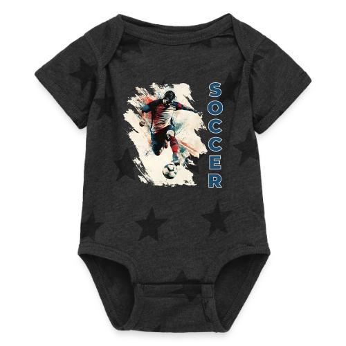 Soccer Power Move - Baby 5 Star Print One Piece