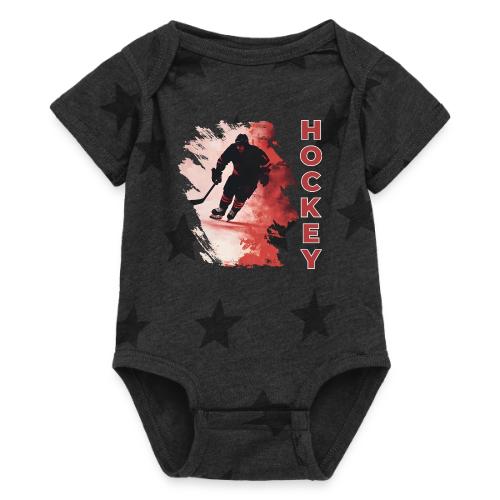 Hockey Fire - Baby 5 Star Print One Piece