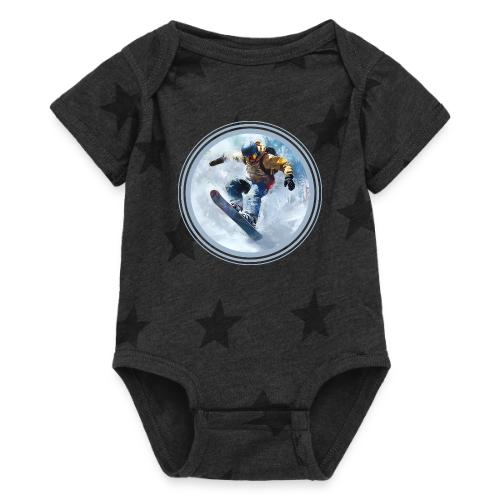 Snowboarding Life - Baby 5 Star Print One Piece