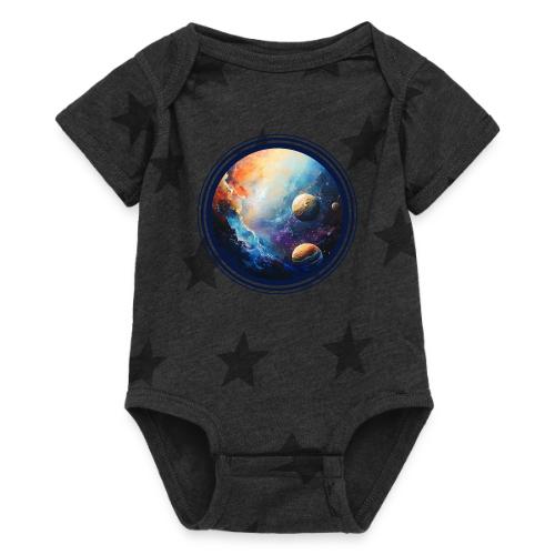 Nebula of Planets - Baby 5 Star Print One Piece