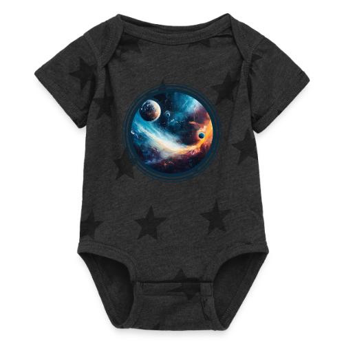 Planets Among Colors - Baby 5 Star Print One Piece