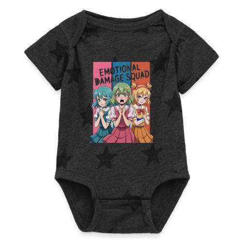 Emotional Damage Squad – Funny Anime Schoolgirl - Baby 5 Star Print One Piece