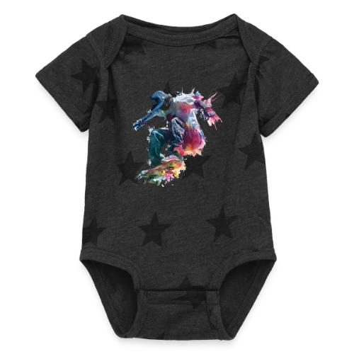 Skateboarding: Ride the Colors - Baby 5 Star Print One Piece