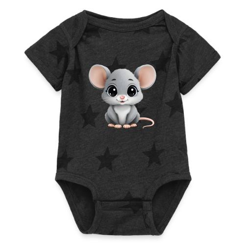 Baby Mouse: Little Grey Explorer - Baby 5 Star Print One Piece
