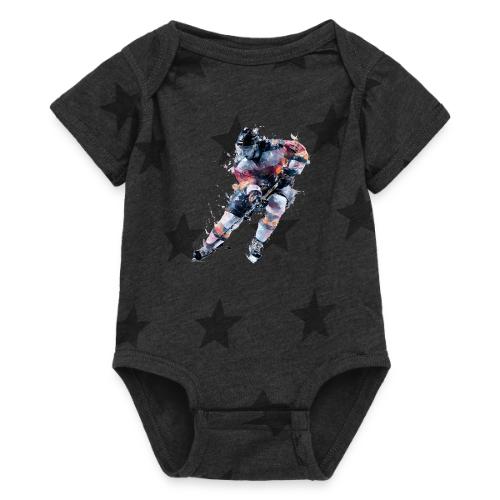 Hockey: Frozen Motion - Baby 5 Star Print One Piece