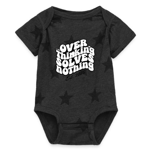 Overthinking Solves Nothing - Baby 5 Star Print One Piece