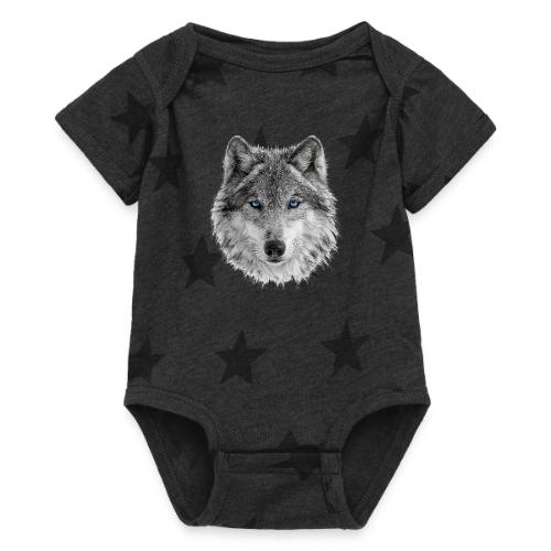 Frost-Eyed Alpha - Baby 5 Star Print One Piece