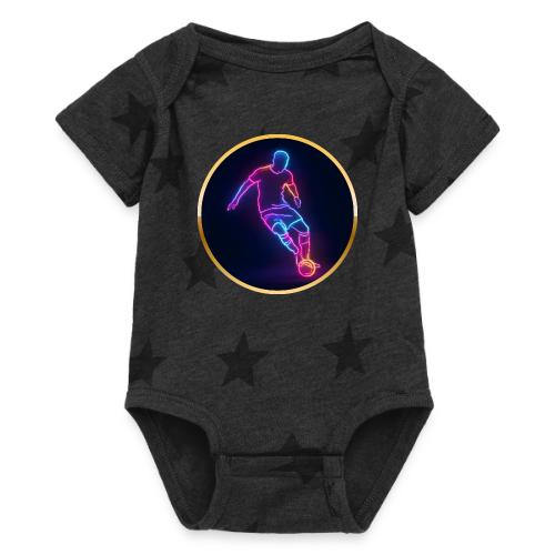 Soccer: Neon Golden Goal - Baby 5 Star Print One Piece