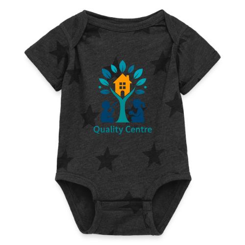Quality Learning Center on Slim Fit Rib Women's - Baby 5 Star Print One Piece