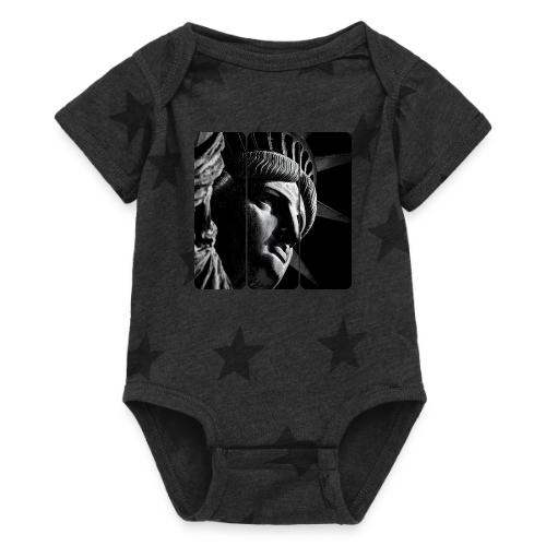USA: Shadow of Liberty - Baby 5 Star Print One Piece