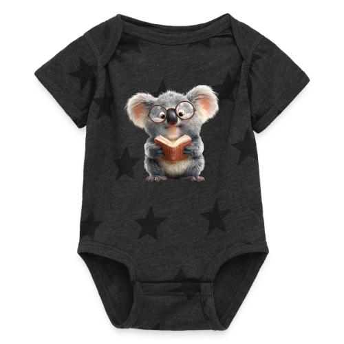 3D Gamer Koala Cozy Cartoon Design - Baby 5 Star Print One Piece