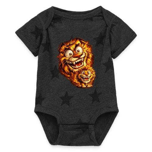 Crazy Double Lion Streetwear - Baby 5 Star Print One Piece