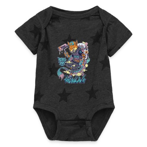 Kitsune Street Rebel - Baby 5 Star Print One Piece