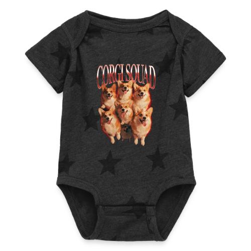 Corgi Squad Funny Dog Lover Vintage Shirt - Baby 5 Star Print One Piece