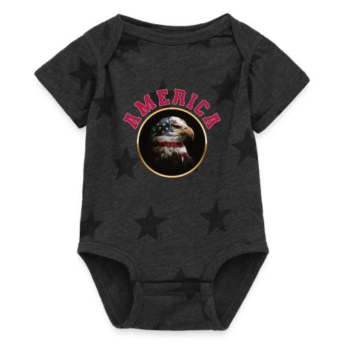 America Soars - Baby 5 Star Print One Piece