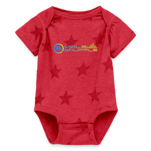 Melbshuffle Gradient Logo - Baby 5 Star Print One Piece