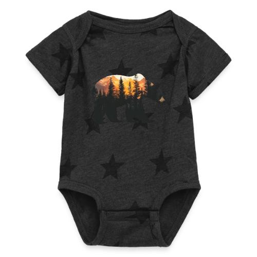 Bear: Sunset Guardian - Baby 5 Star Print One Piece