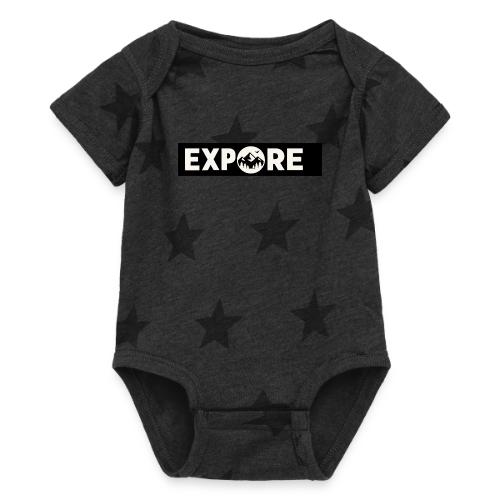 Adventure Oxygen Nature Mountain Forest Typography - Baby 5 Star Print One Piece