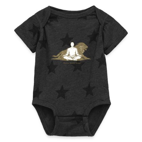 Silence Builds Kings Meditation Lion - Baby 5 Star Print One Piece