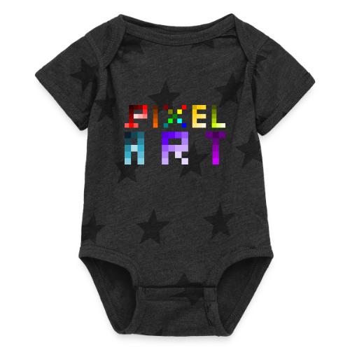 Pixel Art Spectrum - Baby 5 Star Print One Piece