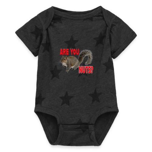 Are You Nuts? - Baby 5 Star Print One Piece