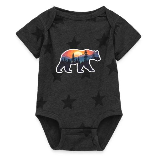 Mountain Spirit Bear - Baby 5 Star Print One Piece