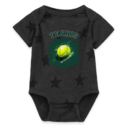 Tennis Motion - Baby 5 Star Print One Piece