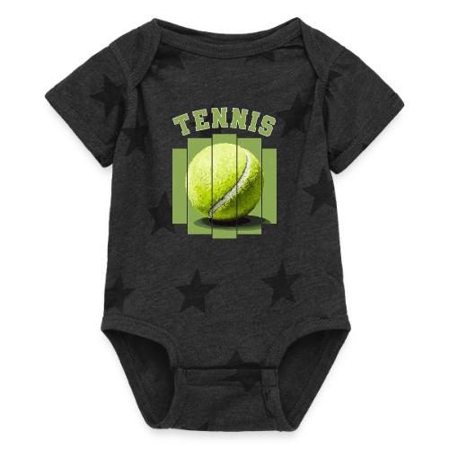 Tennis Minimal - Baby 5 Star Print One Piece