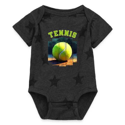 Tennis Vibes Only - Baby 5 Star Print One Piece