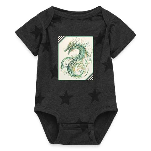 Brush of the Dragon - Baby 5 Star Print One Piece