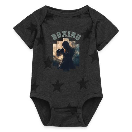 Boxing Spirit - Baby 5 Star Print One Piece