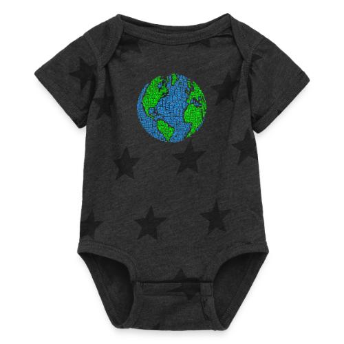 Global PEACE Sphere - Baby 5 Star Print One Piece