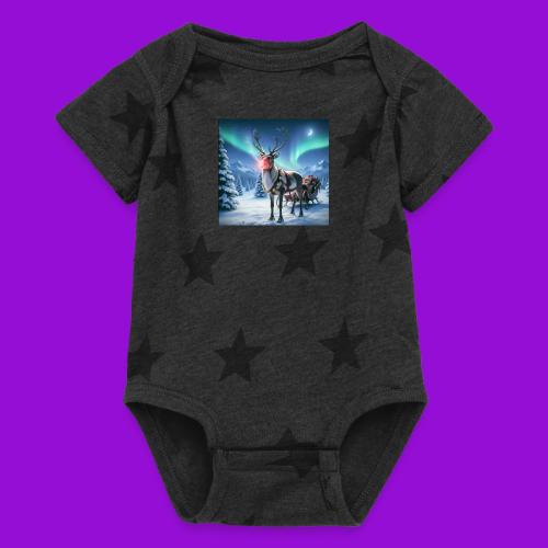 Rudolph the red nosed reindeer - Baby 5 Star Print One Piece