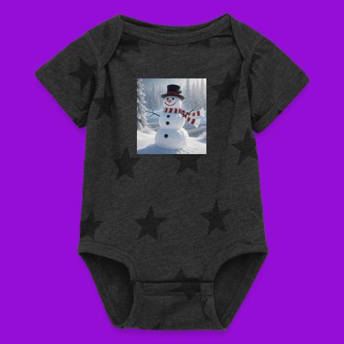 Frosty - Baby 5 Star Print One Piece