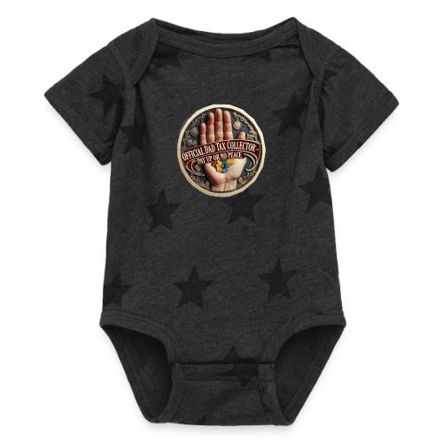 Dad Tax Collector Medallion T Shirt - Baby 5 Star Print One Piece