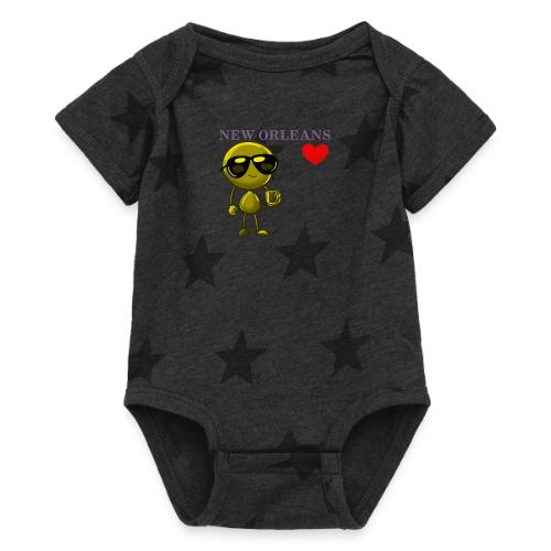 Smoon City_New Orleans - Baby 5 Star Print One Piece