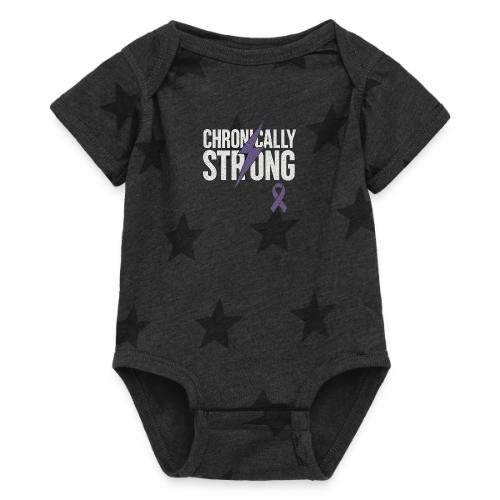 Chronically Strong - Baby 5 Star Print One Piece